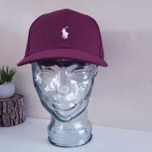 POLO Ralph Lauren BNWT Ballcap - Burgundy - Kids Size 8 - 20 One Size